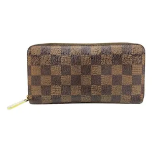 Louis Vuitton Brown Zippy Damier Ebene Wallet